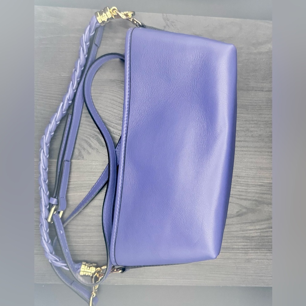 Valentino by Mario Valentino 
Grace Signature Purple Leather Purse - Picture 3 of 9